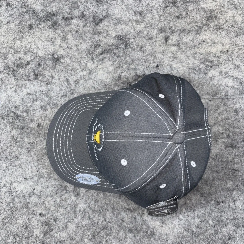 NWT Ahead Tech Presidents Cup Gray Hat PGA Golf Embroidered Logo‎ Cap Adjustable